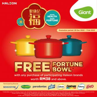 Giant Haleon CNY FREE Fortune Bowl Promotion (29 December 2022 - 1 February 2023)