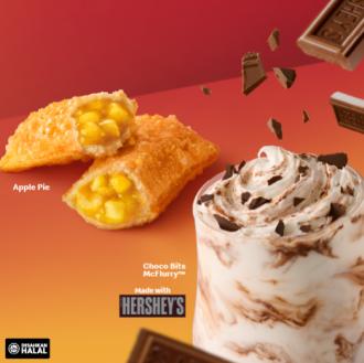 McDonald's Choco Bits McFlurry and Apple Pie