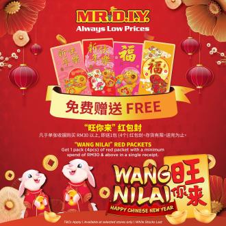 MR DIY Chinese New Year FREE Red Packets Promotion
