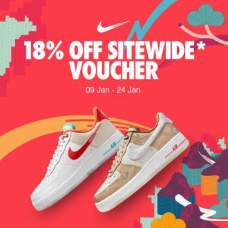 Nike Online 18% OFF Sitewide Promotion (9 January 2023 - 24 January 2023)