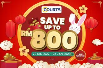 COURTS CNY Furniture Deals Promotion (29 December 2022 - 25 January 2023)