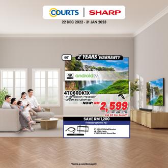 COURTS SHARP TV Promotion (22 December 2022 - 31 January 2023)