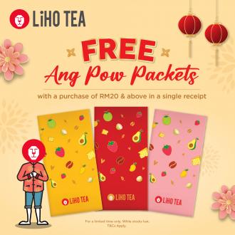 Liho Tea Sutera Mall FREE AngPow Packets Promotion (13 January 2023 onwards)
