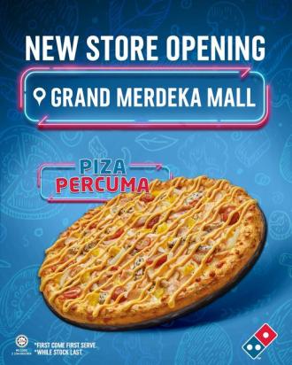 Domino's Pizza Grand Merdeka Mall Opening Promotion FREE Pizza (14 January 2023)