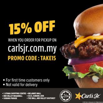 Carl's Jr Online Order 15% OFF Promotion