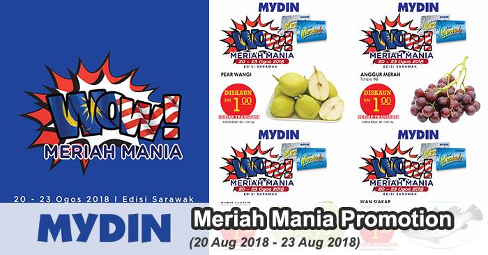 MYDIN Meriah Mania Promotion at Sarawak (20 August 2018 - 23 August 2018)