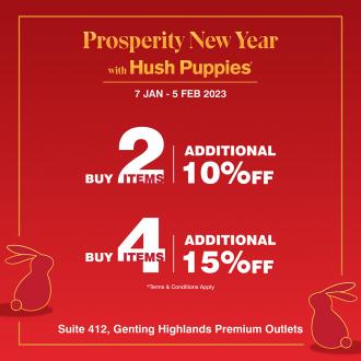 Hush Puppies Chinese New Year Sale at Genting Highlands Premium Outlets (7 January 2023 - 5 February 2023)