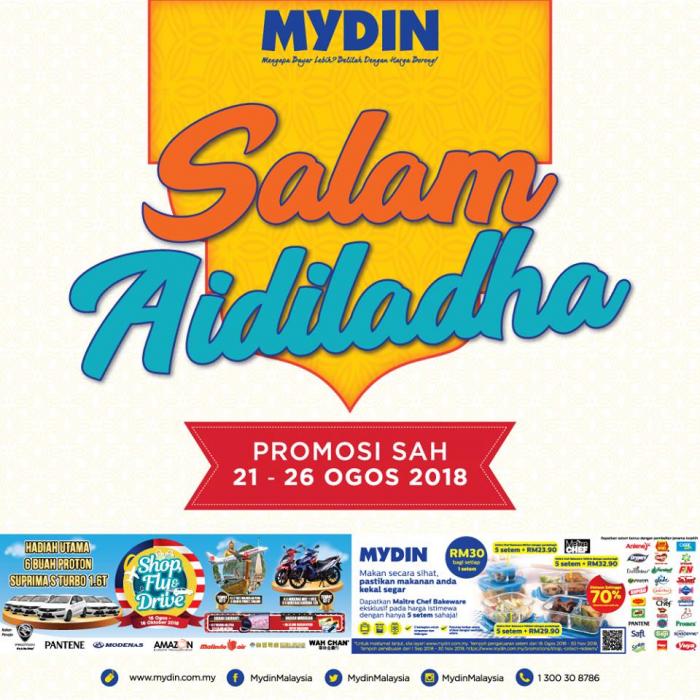 MYDIN Aidiladha Promotion (21 August 2018 - 26 August 2018)