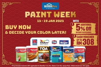 HomePro Paint Week Promotion (13 January 2023 - 19 January 2023)