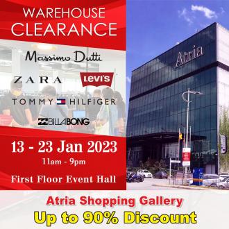 Shoppers Hub Branded Fashion Warehouse Clearance Sale Up To 90% OFF at Atria Shopping Gallery (13 January 2023 - 23 January 2023)