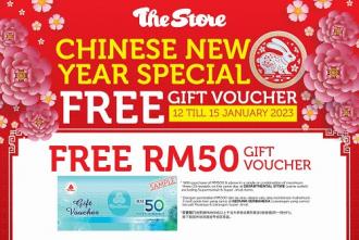 The Store Chinese New Year FREE Voucher Promotion (12 January 2023 - 15 January 2023)