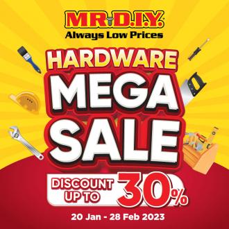 MR DIY Hardware Mega Sale Discount Up To 30% (20 January 2023 - 28 February 2023)