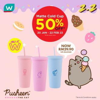 Watsons Matte Cold Cup 50% OFF Promotion (20 January 2023 - 22 February 2023)