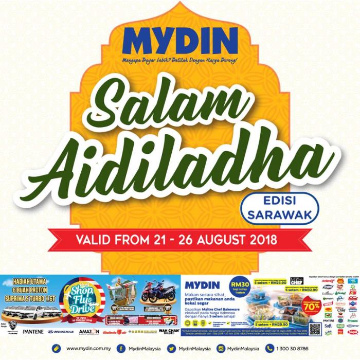 MYDIN Aidiladha Promotion at Sarawak (21 August 2018 - 26 August 2018)