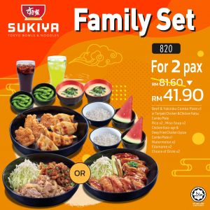 Sukiya Family Set Promotion