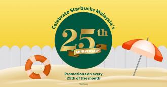 Starbucks 25th Anniversary Promotion (25th of the Month)