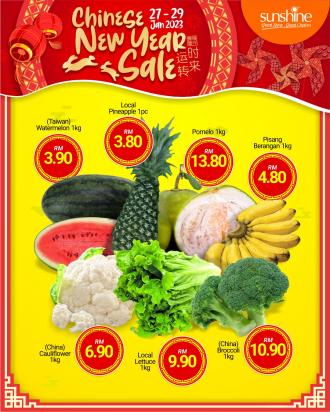 Sunshine Chinese New Year Sale (27 January 2023 - 29 January 2023)