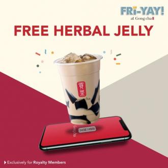 Gong Cha FREE Herbal Jelly Promotion (valid until 2 February 2023)