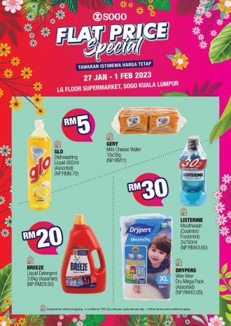 SOGO Kuala Lumpur Supermarket Flat Price Promotion (27 January 2023 - 1 February 2023)