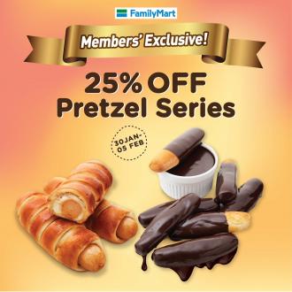 FamilyMart Member Pretzel Series 25% OFF Promotion (30 January 2023 - 5 February 2023)
