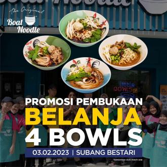 Boat Noodle Subang Bestari Opening Promotion (3 February 2023)