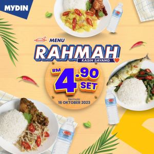 MYDIN Menu Rahmah for RM4.90/set