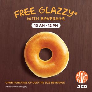 J.Co FREE Glazzy Donut Promotion