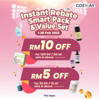 Cosway Instant Rebate Smart Pack & Value Set Promotion (1 February 2023 - 28 February 2023)