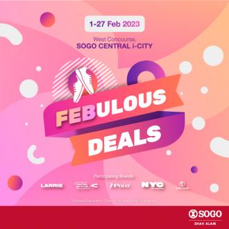 SOGO Central i-City Footwear Fabulous Deals Promotion (1 February 2023 - 27 February 2023)