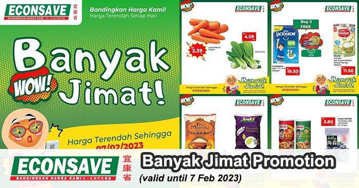 Econsave Banyak Jimat Promotion (valid until 7 Feb 2023)