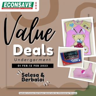 Econsave Undergarments Value Deals Promotion (1 Feb 2023 - 12 Feb 2023)