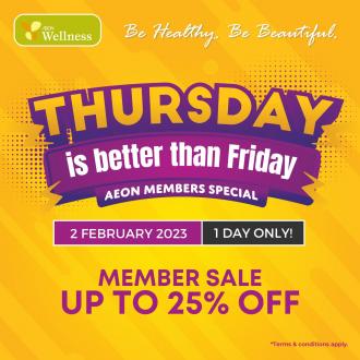 AEON Wellness Thursday Promotion (2 February 2023)