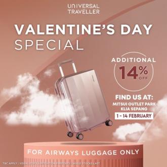 Universal Traveller Valentine's Day Sale at Mitsui Outlet Park (1 February 2023 - 14 February 2023)