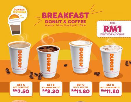 Dunkin' Breakfast Donut & Coffee Promotion