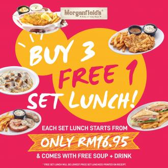 Morganfield's Buy 3 FREE 1 Set Lunch Promotion