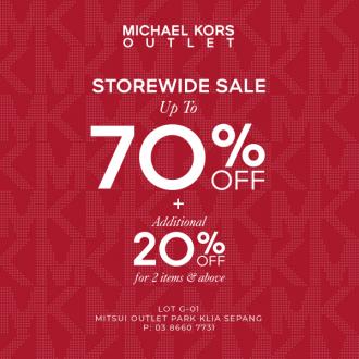 Michael Kors Storewide Sale Up To 70% + Additional 20% OFF at Johor Premium Outlets (7 February 2023 - 28 February 2023)