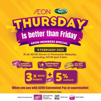 AEON Supermarket Thursday Happy Hour Promotion (9 Feb 2023)