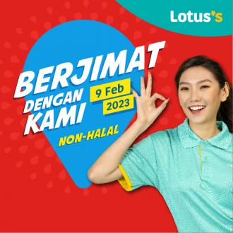 Lotus's Non-Halal Items Promotion (9 February 2023 - 15 February 2023)