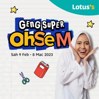 Lotus's Back To School Promotion (9 February 2023 - 8 March 2023)