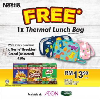 AEON Nestle Breakfast Cereal FREE Thermal Lunch Bag Promotion
