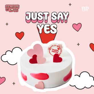 Baskin Robbins Valentine's Just Say Yes Cake