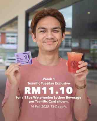 Coffee Bean Watermelon Lychee Beverage for RM11.10 Promotion (14 February 2023)