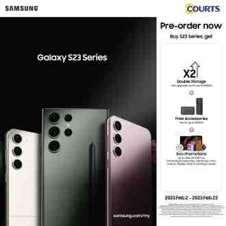 COURTS Samsung Galaxy S23 Series Promotion (2 Feb 2023 - 23 Feb 2023)