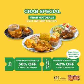 Kenny Rogers ROASTERS GrabFood Promotion (valid until 28 February 2023)