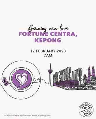 Coffee Bean Fortune Centra Kepong Opening Promotion (17 February 2023 - 26 February 2023)