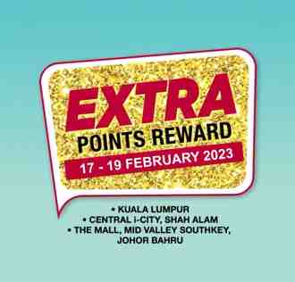 SOGO Members Extra Points Reward Promotion (17 February 2023 - 19 February 2023)