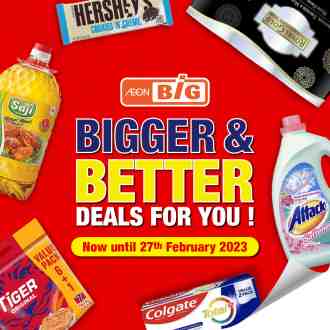 AEON BiG Bigger & Better Deals Promotion (valid until 27 Feb 2023)