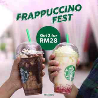 Starbucks 2 Venti Frappuccino for RM28 Promotion (22 February 2023 - 31 March 2023)