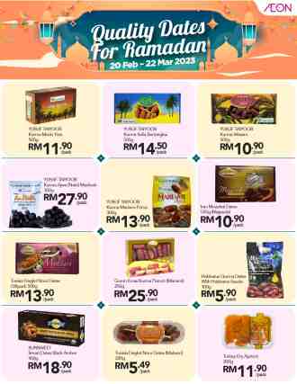 AEON Quality Dates for Ramadan Promotion (20 February 2023 - 22 March 2023)