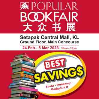 POPULAR Book Fair Sale at Setapak Central Mall (24 Feb 2023 - 5 Mar 2023)